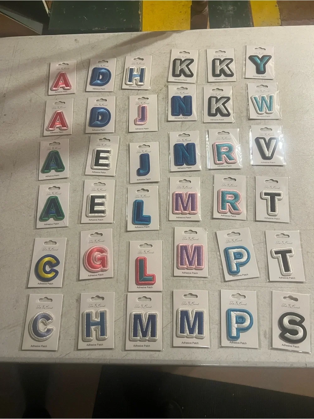 Alphabet Letter Wall Decals - Assorted Colors #5